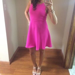 Hot pink cocktail dress